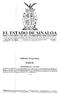 ORGANO OFICIAL DEL GOBIERNO DEL ESTADO (Correspondencia de SJgundaClase Reg. DGC-NUM. o 16 0463 Marzo 05 de 1982. Te\. Fax.