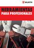 HERRAMIENTAS PARA PROFESIONALES CATÁLOGO DE HERRAMIENTAS