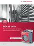 DDLS 500. easy handling. Transmisión óptica de datos a 100 Mbit/s en tiempo real. www.leuze.net