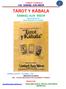 TAROT Y KABALA V.M. SAMAEL AUN WEOR TAROT Y KÁBALA SAMAEL AUN WEOR BUDHA MAITREYA KALKI AVATARA DE ACUARIO
