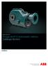 Catálogo Agosto 2014. Torque-Arm II motorizado métrico Catálogo técnico