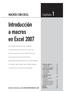 Introducción a macros en Excel 2007