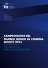 CAMPEONATOS DEL MUNDO SENIOR DE ESGRIMA MOSCÚ 2015 INFORMACIÓN PARA LAS DELEGACIONES