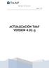 ACTUALIZACIÓN TAAF VERSIÓN 4.02.q