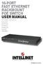 16-Port Rackmount PoE Switch user manual Model 560405