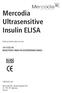Mercodia Ultrasensitive Insulin ELISA