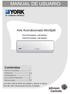 MANUAL DE USUARIO. Aire Acondicionado MiniSplit. Contenidos YSCC07FSAADG~24FSAADG YSHC07FSAADG~24FSAADG 1 2-4 5 5 5-6