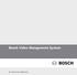 Bosch Video Management System. es Manual de configuración