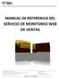 MANUAL DE REFERENCIA DEL SERVICIO DE MONITOREO WEB DE VENTAS