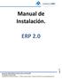 Manual de Instalación. ERP 2.0