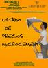 Construccion y reforma Ecologica Natural Tradicional Distribucion de ecomateriales LISTADO DE PRECIOS MICROCEMENTO