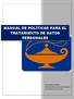 MANUAL DE POLÍTICAS PARA EL TRATAMIENTO DE DATOS PERSONALES