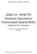 RAID 10 - HOW TO Sistemas Operativos Universidad Andrés Bello