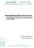PROGRAMACIONES DIDÁCTICAS