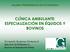 CLÍNICA AMBULANTE: ESPECIALIZACIÓN EN ÉQUIDOS Y BOVINOS