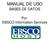 MANUAL DE USO BASES DE DATOS. Por: EBSCO Information Services