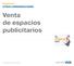 Venta de espacios publicitarios