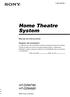 Home Theatre System HT-DDW790 HT-DDW685. Manual de instrucciones