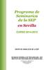 Programa de Seminarios de la SEP en Sevilla