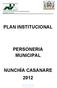 PLAN INSTITUCIONAL PERSONERIA MUNICIPAL