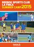 REEBOK SPORTS CLUB LA FINCA SUMMER CAMP2015