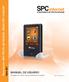 MANUAL DE USUARIO. Reproductor MP3 TÁCTIL DE MÚSICA, RADIO FM Y E-BOOK. Serie 827. For English user manual, visit: www.spcinternet.