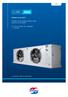 Vario CUBIC. Enfriador de aire GACV. Enfriador de aire variable de diseño cúbico Ideal para uso industrial. , propano, NH 3. , agua/glicol 1 335 kw