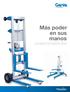 Más poder en sus manos ELEVADORES DE MATERIAL GENIE