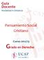 Guía Docente Modalidad A Distancia. Pensamiento Social Cristiano. Curso 2012/13 Grado en Derecho
