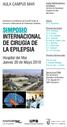 SIMPOSIO INTERNACIONAL DE CIRUGÍA DE LA EPILEPSIA