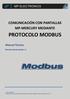 COMUNICACIÓN CON PANTALLAS MP-MERCURY MEDIANTE PROTOCOLO MODBUS