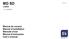 MD SD 122003. Manual de usuario Manuel d installation Manuale d uso Manual d instruções User s manual ART. 55/09896-00. PAG.