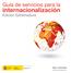 Guía de servicios para la. internacionalización. Edición Extremadura