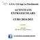 ACTIVITATS EXTRAESCOLARS CURS 2014-2015