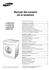 Manual del usuario de la lavadora