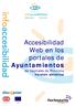 Accesibilidad Web en los portales de Ayuntamientos. de Capitales de Provincia Versión sintética