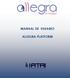 MANUAL DE USUARIO ALLEGRA PLATFORM