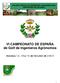 VI CAMPEONATO DE ESPAÑA de Golf de Ingenieros Agrónomos