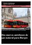 Dos nuevos autobuses de gas natural para Burgos