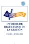 INFORME DE RESULTADOS DE LA GESTIÓN