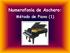 Numerofonía de Aschero: Método de Piano (1)