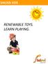 SIALSOL KIDS RENEWABLE TOYS. LEARN PLAYING.