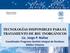 TECNOLOGÍAS DISPONIBLES PARA EL TRATAMIENTO DE RSU INORGÁNICOS Lic. Jorge P. Núñez Coordinador Programa Gestión Integral de Residuos Sólidos Urbanos