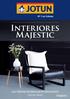 Interiores Majestic. Las últimas tendencias en decoración. Carta de colores