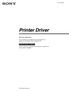 Printer Driver. Esta guía describe la instalación del controlador de la impresora en Windows Vista y Windows XP.