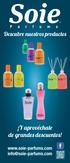 Descubre nuestros productos. Y aprovéchate de grandes descuentos! www.soie-parfums.com info@soie-parfums.com