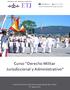 Derecho Militar Jurisdiccional y Administrativo