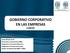 GOBIERNO CORPORATIVO EN LAS EMPRESAS CORERIF
