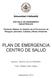 PLAN DE EMERGENCIA CENTRO DE SALUD