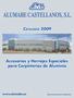 Accesorios y Herrajes Especiales para Carpinterías de Aluminio. www.alumabe.es. (Venta exclusivamente a Mayoristas)